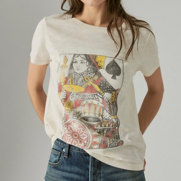 Lucky Brand Tops - Lucky Brand top size L queen of spades